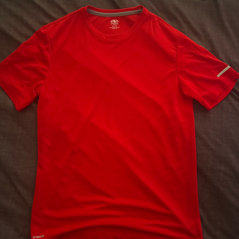 Red Athletic works t shirt